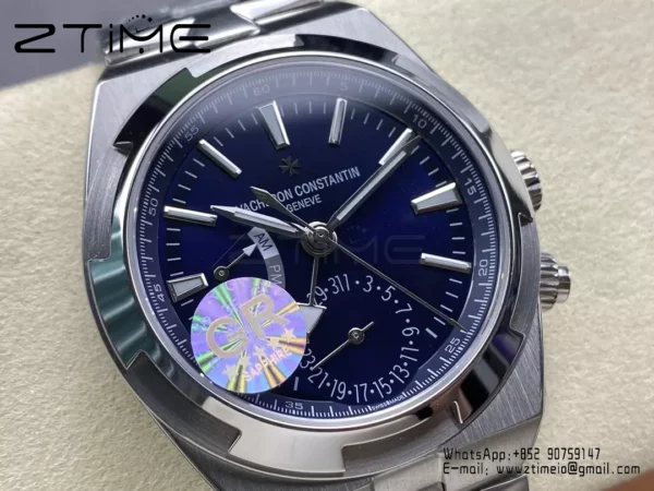 VC Overseas 41mm 7900V GR Factory 1:1 Best Edition Blue Dial SS Bracelet - Super Clone Watch | 1:1 Best Version