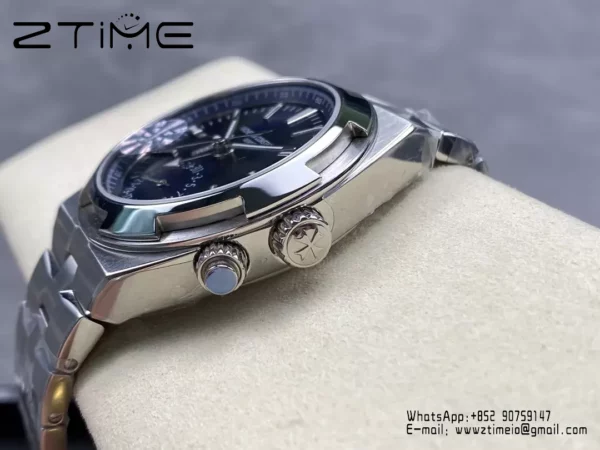 VC Overseas 41mm 7900V GR Factory 1:1 Best Edition Blue Dial SS Bracelet - Super Clone Watch | 1:1 Best Version