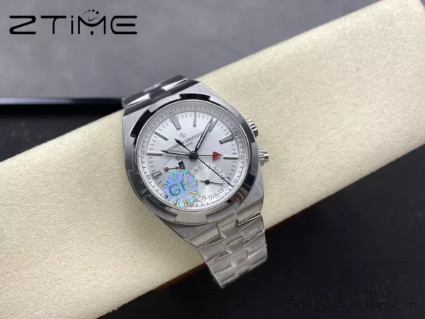 VC Overseas 41mm 7900V GR Factory 1:1 Best Edition White Dial SS Bracelet - Super Clone Watch | 1:1 Best Version