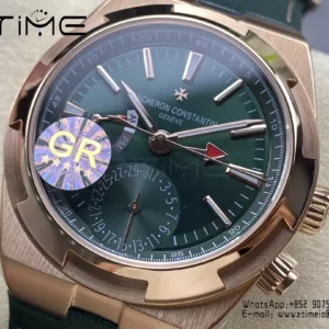 VC Overseas 41mm RG 7920V GR Factory 1:1 Best Edition グリーンダイアル グリーンレザーストラップ - スーパークローン時計｜1:1ベストバージョン