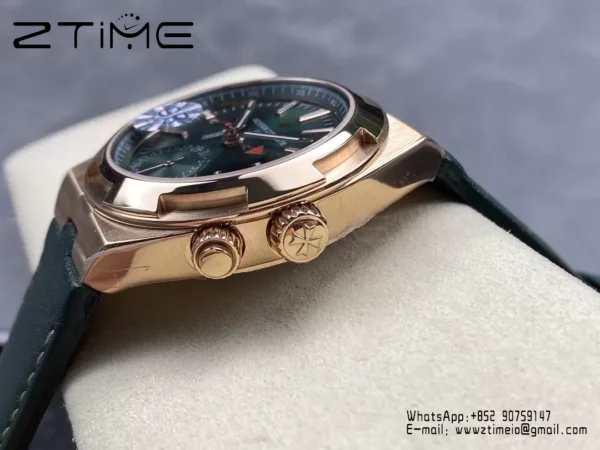 VC Overseas 41mm RG 7920V GR Factory 1:1 Best Edition グリーンダイアル グリーンレザーストラップ - スーパークローン時計｜1:1ベストバージョン