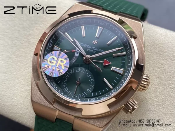 VC Overseas 41mm RG 7920V GR Factory 1:1 Best Edition Green Dial Green Rubber Strap - Super Clone Watch | 1:1 Best Version