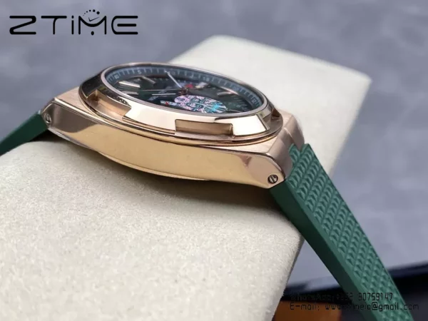 VC Overseas 41mm RG 7920V GR Factory 1:1 Best Edition Green Dial Green Rubber Strap - Super Clone Watch | 1:1 Best Version