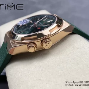 VC Overseas 41mm RG 7920V GR Factory 1:1 Best Edition Green Dial Green Rubber Strap - Super Clone Watch | 1:1 Best Version