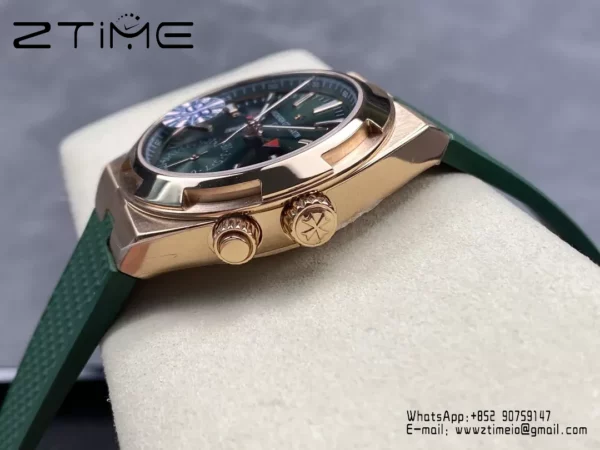 VC Overseas 41mm RG 7920V GR Factory 1:1 Best Edition Green Dial Green Rubber Strap - Super Clone Watch | 1:1 Best Version