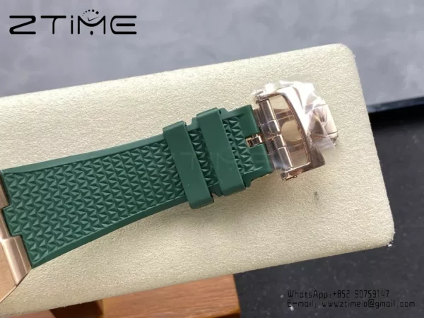 VC Overseas 41mm RG 7920V GR Factory 1:1 Best Edition Green Dial Green Rubber Strap - Super Clone Watch | 1:1 Best Version