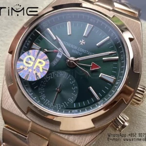VC Overseas 41mm RG 7920V GR Factory 1:1 Best Edition グリーンダイアルRGブレスレット - スーパークローン時計｜1:1ベストバージョン