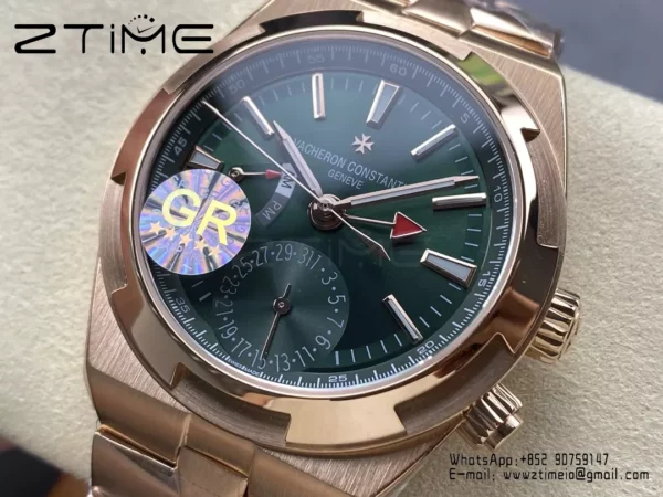 VC Overseas 41mm RG 7920V GR Factory 1:1 Best Edition グリーンダイアルRGブレスレット - スーパークローン時計｜1:1ベストバージョン