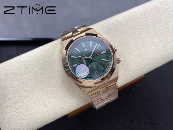 VC Overseas 41mm RG 7920V GR Factory 1:1 Best Edition グリーンダイアルRGブレスレット - スーパークローン時計｜1:1ベストバージョン