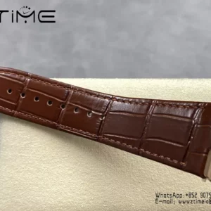 VC Overseas 41mm RG 7920V GR Factory 1:1 Best Edition White Dial Brown Leather Strap - Super Clone Watch | 1:1 Best Version