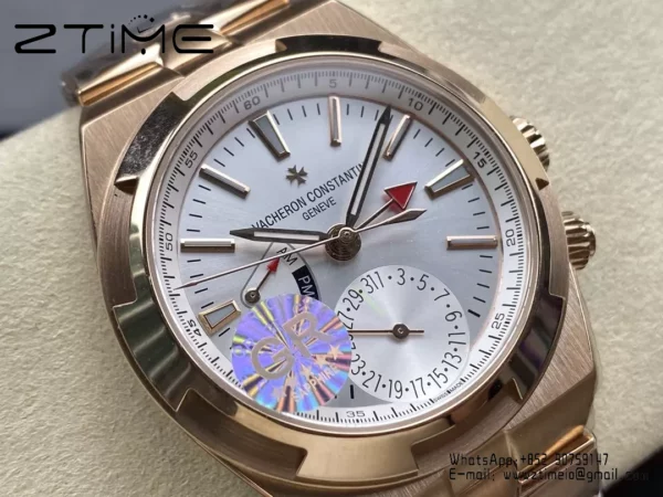 VC Overseas 41mm RG 7920V GR Factory 1:1 Best Edition White Dial RG Bracelet - Super Clone Watch | 1:1 Best Version