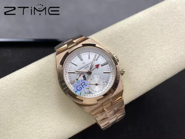 VC Overseas 41mm RG 7920V GR Factory 1:1 Best Edition White Dial RG Bracelet - Super Clone Watch | 1:1 Best Version
