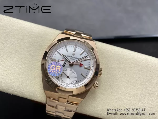 VC Overseas 41mm RG 7920V GR Factory 1:1 Best Edition White Dial RG Bracelet - Super Clone Watch | 1:1 Best Version