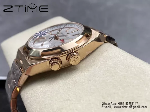 VC Overseas 41mm RG 7920V GR Factory 1:1 Best Edition White Dial RG Bracelet - Super Clone Watch | 1:1 Best Version