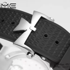 VC Overseas 4500V SS ZF 1:1 Best Edition Black Dial on Black Rubber Strap A5100 - Super Clone Watch | 1:1 Best Version