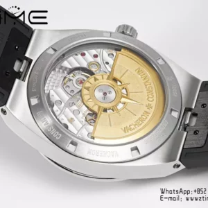 VC Overseas 4500V SS ZF 1:1 Best Edition Black Dial on Black Rubber Strap A5100 - Super Clone Watch | 1:1 Best Version