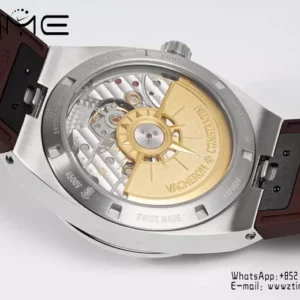 VC Overseas 4500V SS ZF 1:1 Best Edition Quadrante marrone su cinturino in gomma marrone A5100 - Orologio super clone | 1:1 Best Version