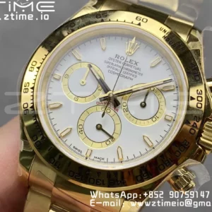 Rolex Daytona 126508 QF 1:1 Best Edition White Dial SH4131 V6 (Gain Weight) - Super Clone Watch | 1:1 Best Version