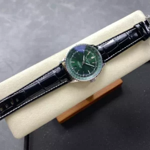 Breitling Navitimer Automatic 41mm SS BLSF Green Dial on Black Leather Strap A2824 V2 - Super Clone Watch | 1:1 Best Version
