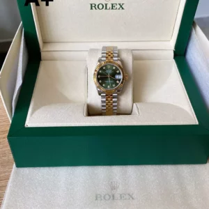 Rolex DateJust SS/YG 31mm 278273 A+ Factory 1:1 Best Edition Green Diamond Dial Jubilee Bracelet - Super Clone Watch | 1:1 Best Version