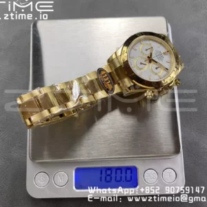 Rolex Daytona 126508 QF 1:1 Best Edition White Dial SH4131 V6 (Gain Weight) - Super Clone Watch | 1:1 Best Version