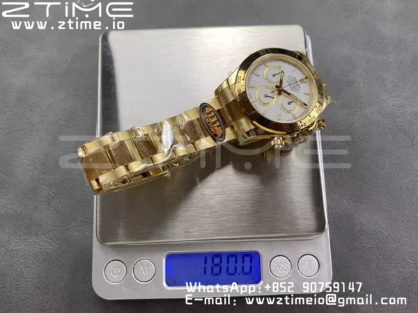 Rolex Daytona 126508 QF 1:1 Best Edition White Dial SH4131 V6 (Gain Weight) - Super Clone Watch | 1:1 Best Version