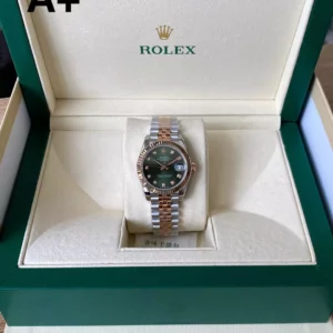 Rolex DateJust SS/RG 31mm 278271 A+ Factory 1:1 Best Edition Green Diamond Dial - Super Clone Watch | 1:1 Best Version