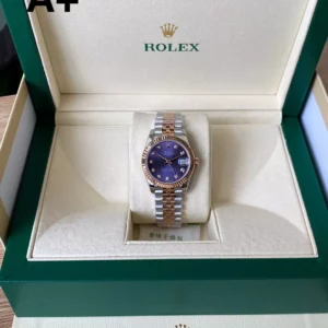 Rolex DateJust SS/RG 31mm 278271 A+ Factory 1:1 Best Edition Violet Diamond Dial - Super Clone Watch | 1:1 Best Version