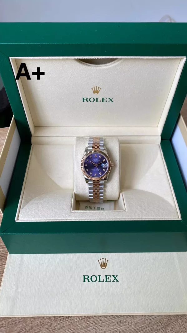 Rolex DateJust SS/RG 31mm 278271 A+ Factory 1:1 Best Edition Quadrante Viola Diamante - Orologio Super Clone | 1:1 Best Version