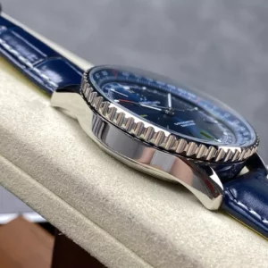 Breitling Navitimer Automatic 41mm SS BLSF Blue Dial on Blue Leather Strap A2824 V2 - Super Clone Watch | 1:1 Best Version