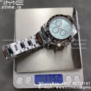 Rolex Daytona 126506 QF 1:1 Best Edition Ice Blue Dial Lume Marker SH4131 V6 (Gain Weight) - Super Clone Watch | 1:1 Best Version
