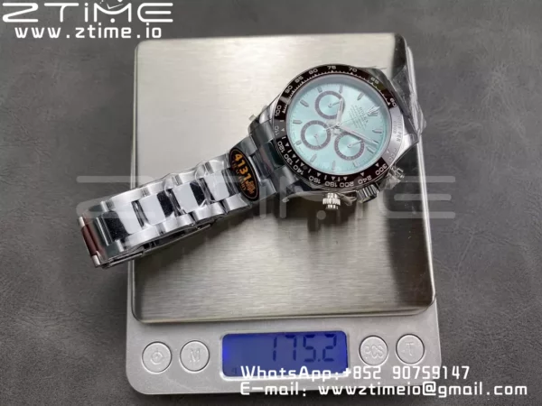 Rolex Daytona 126506 QF 1:1 Best Edition Ice Blue Dial Lume Marker SH4131 V6 (Gain Weight) - Super Clone Watch | 1:1 Best Version