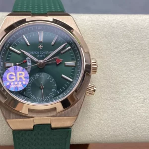 VC Overseas 41mm RG 7920V GR Factory 1:1 Best Edition Green Dial Green Rubber Strap - Super Clone Watch | 1:1 Best Version