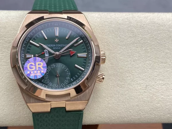 VC Overseas 41mm RG 7920V GR Factory 1:1 Best Edition Green Dial Green Rubber Strap - Super Clone Watch | 1:1 Best Version
