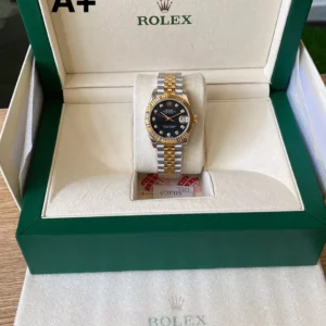 Rolex DateJust SS/YG 31mm 278273 A+ Factory 1:1 Best Edition Black MOP Diamond Dial - Super Clone Watch | 1:1 Best Version