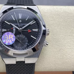 VC Overseas 41mm 7900V GR Factory 1:1 Best Edition Black Dial Black Rubber Strap - Super Clone Watch | 1:1 Best Version