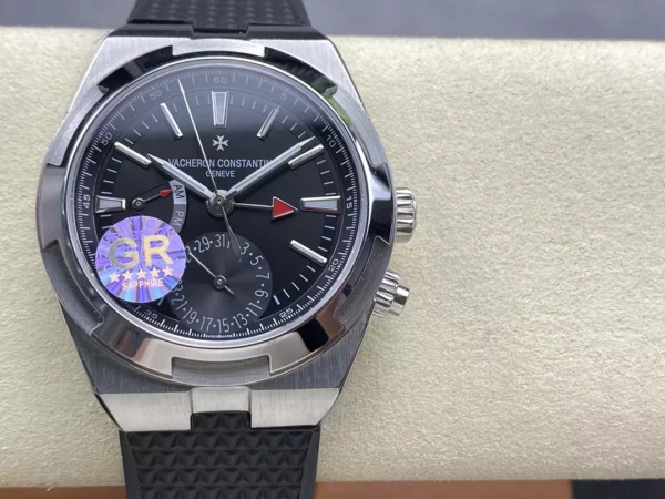 VC Overseas 41mm 7900V GR Factory 1:1 Best Edition Black Dial Black Rubber Strap - Super Clone Watch | 1:1 Best Version