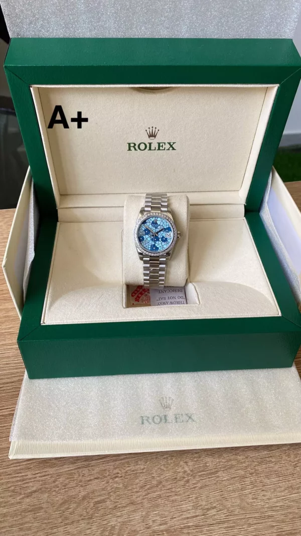 Rolex DateJust 31mm 278274-0036 A+ Factory 1:1 Best Edition Blue Dial on Diamond Bezel DD2824 - Super Clone Watch | 1:1 Best Version