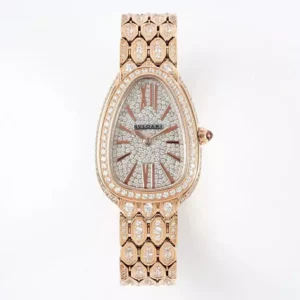 Bvlgari Serpenti Seduttori Watch SS 103160 BVF 1:1 Best Edition Diamonds Dial with Strap - Super Clone Watch | 1:1 Best Version