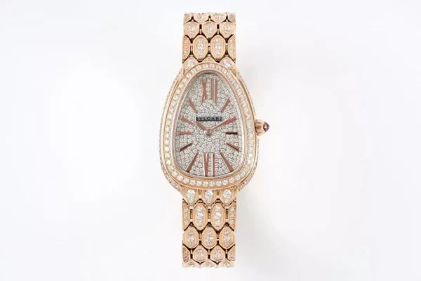Bvlgari Serpenti Seduttori Watch SS 103160 BVF 1:1 Best Edition Diamonds Dial with Strap - Super Clone Watch | 1:1 Best Version