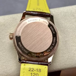 Breitling Navitimer Automatic 41mm RG BLSF White Dial on Brown Leather Strap A2824 V2 - Super Clone Watch | 1:1 Best Version