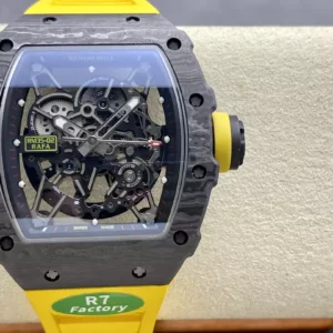 RICHARD MILLE RM035-02 NTPT R7 Factory 1:1 Best Edition  Yellow Rubber Strap - Super Clone Watch | 1:1 Best Version