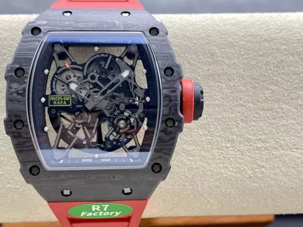RICHARD MILLE RM035-02 NTPT R7 Factory 1:1 Best Edition Red Rubber Strap - Super Clone Watch | 1:1 Best Version