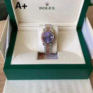 Rolex DateJust SS/RG 31mm 278271 A+ Factory 1:1 Best Edition Violet Roman Dial - Super Clone Watch | 1:1 Best Version