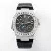 Patek Philippe Nautilus 5712 SS PPF Factory 1:1 Best Edition Gray Dial Diamonds Bezel V3 - Super Clone Watch | 1:1 Best Version