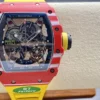 RICHARD MILLE RM035-02 Red NTPT R7 Factory 1:1 Best Edition Yellow Rubber Strap - Super Clone Watch | 1:1 Best Version