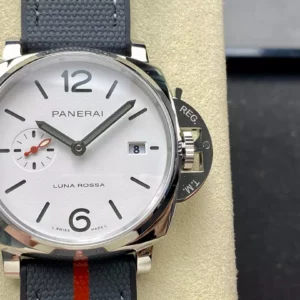 Panerai PAM1381 Luminor Due Luna Rossa 42mm VSF 1:1 Best Edition on Gray Nylon Strap P900 - Super Clone Watch | 1:1 Best Version