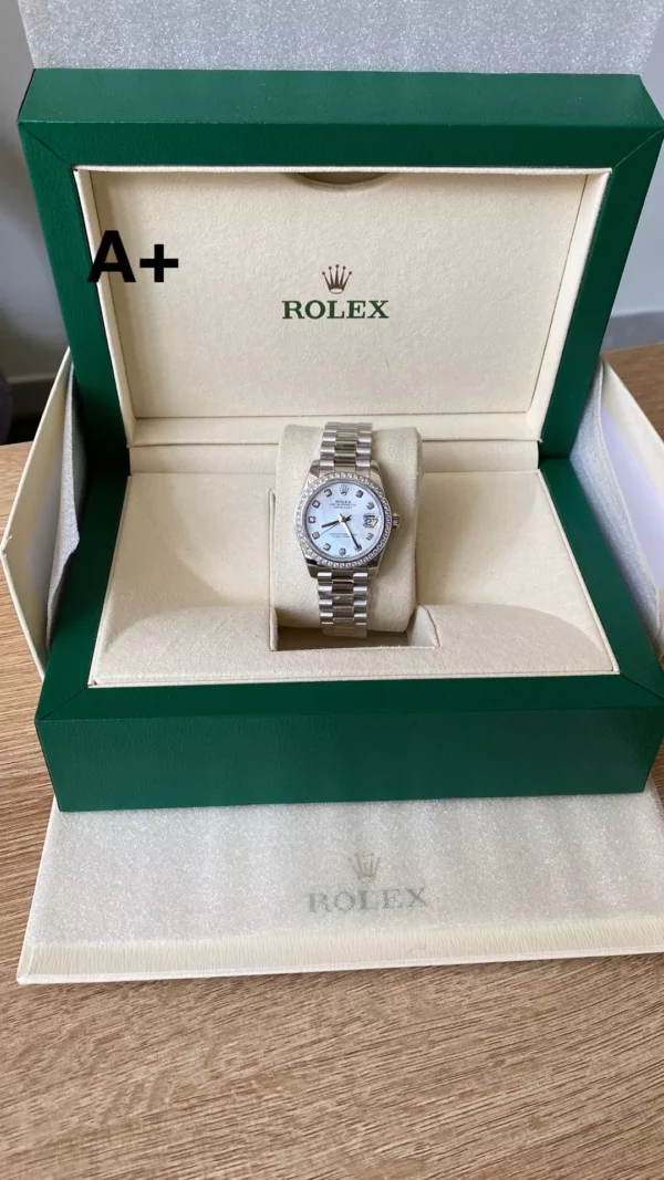 Rolex DateJust 31mm 278384 A+ Factory 1:1 Best Edition MOP Dial on Diamond Bezel DD2824 - Super Clone Watch | 1:1 Best Version
