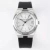 VC Overseas 4500V SS ZF 1:1 Best Edition Silver Dial σε μαύρο καουτσούκ λουράκι A5100 - Super Clone Watch | 1:1 Best Version