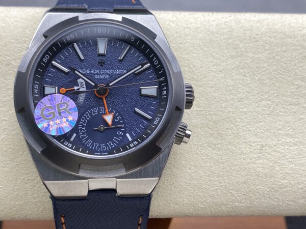 VC Overseas 41mm 7910V GR Factory 1:1 Best Edition Blue Dial Blue Braided Strap - Super Clone Watch | 1:1 Best Version